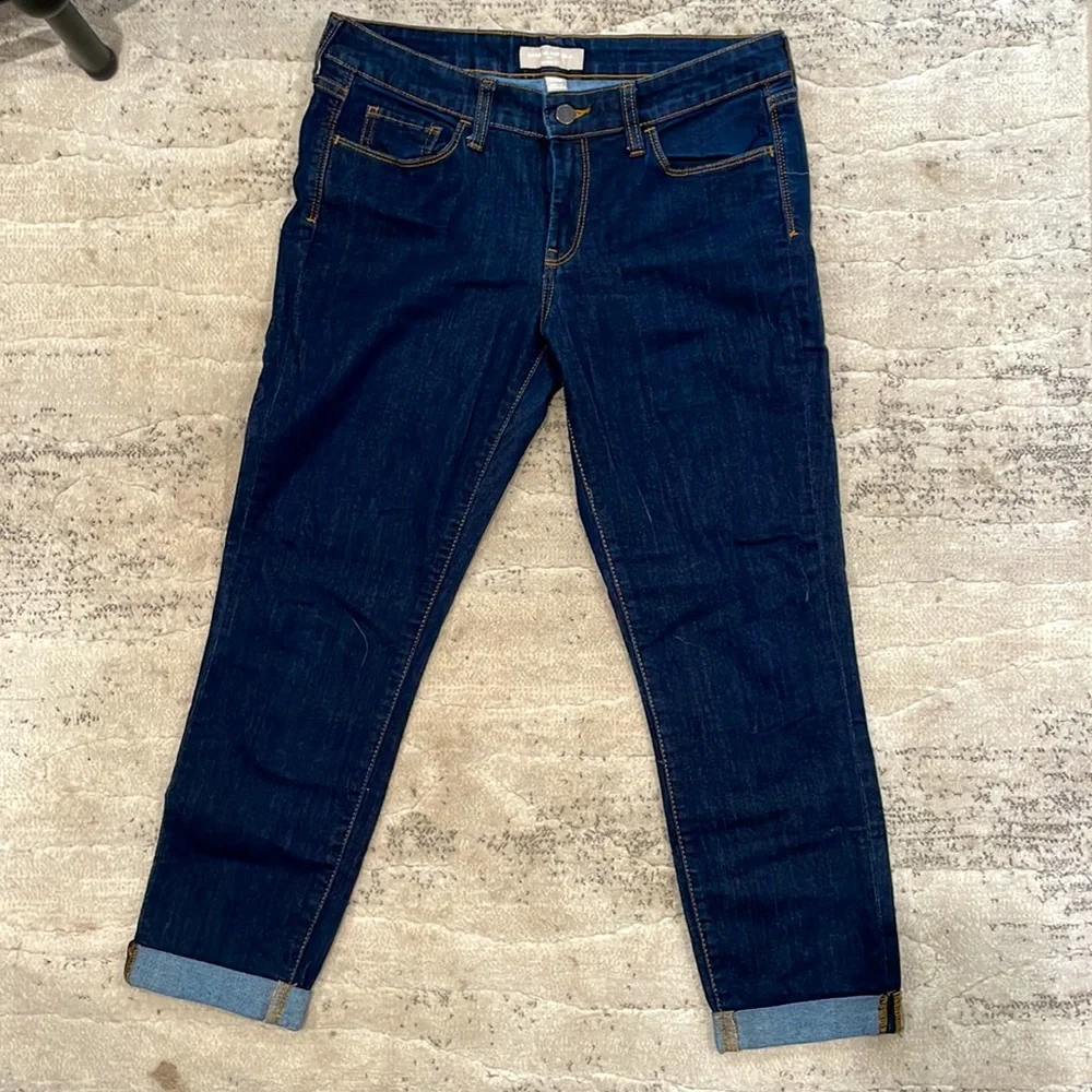Banana Republic Size 29/8 dark wash cropped jeans - Picture 2 of 3